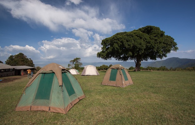 Simba Camp, overlooking the Crater